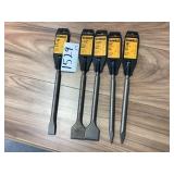DeWalt SDS+ and rotary hammer chisels x5