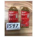 Milwaukee 5pc hammer drill bit set x2