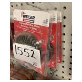 Weiler 4in stringer bead knot wheel x 3