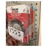 Weiler 4in stringer bead knot wheel x 3