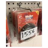 Weiler 4in standard twist knot wire wheel x4