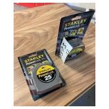 Stanley power lock 25ft. Tape measures x2