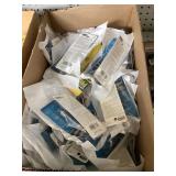 Box of drill bit inserts, taps and more