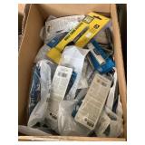 Box of drill bit inserts, taps and more