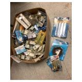 Mixed box of router bits, grinding wheels and more