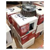 Weiler vortec pro 4in knot wire cup brush x3