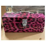Pink Leopard Tool Box. x2