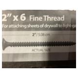 2" Fine Thread Drywall Screws 1lb x 24