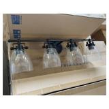 Vanity 4 Light W/Bubble Glass type Globes