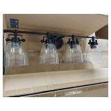 Vanity 4 Light W/Bubble Glass type Globes