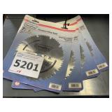 Century 7 1/4"  60T Saw Blades.  x4