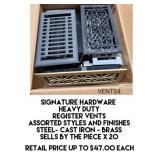 Signature Hardware Heavy Duty Register Vents x 20