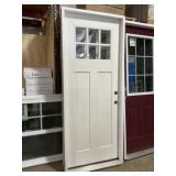32" LH Craftsman Smooth Fiberglass Exterior Door