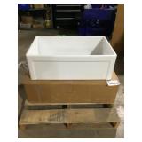 White Porcelain Farmhouse sink
