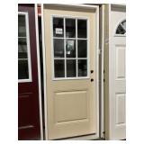 32" LH Stain Grade Fiberglass Exterior Door