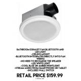 Bathroom Exhaust Fan Bluetooth & LED Light