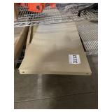36"x17-1/2" Beige Metal Shelves