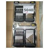 24 Pc. Drill & Driver Bits.    x2