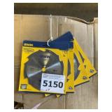 Irwin 7 1/4" 6T Saw Blades.  x4
