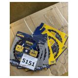 Irwin 7 1/4"  24T Saw Blades.   x7