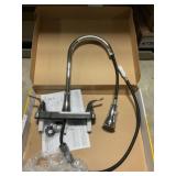 Chrome 2 Handle Kitchen Faucet w/Pull Down