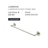 DXV 24" Towel Bar (Chrome)