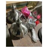 Stainless 1-Lite Pendant.   x2