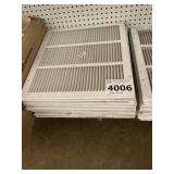20 Count 18"x16" White Metal Register Vents-damage