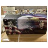 American Flag/Eagle Tool Box. x3