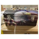American Flag/Eagle Tool Box. x3