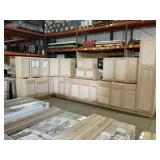 16 Pc Unfinished Oak 30" Kitchen
