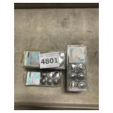 1-3/8" Heirloom Silver Knobs x 10 packs