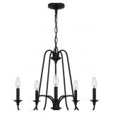 Ashley Harbour 5-Light Chandelier (Black)