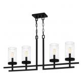 Ashley Harbour 4-Light Chandelier (Black)
