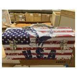 Old Glory Eagle Tool Box. x4
