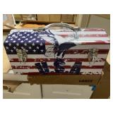 Old Glory Eagle Tool Box. x4