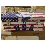 Old Glory Eagle Tool Box. x4