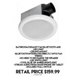 Bathroom Exhaust Fan Bluetooth & LED Light