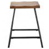 Landon Brown Wooden Counter Stool