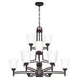 Old Bronze 15 Light Chandelier