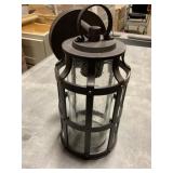 Wall Lantern Bronze x2
