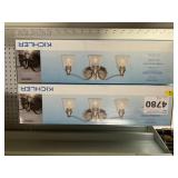 Kichler 3 Bulb 23" Vanity Light x 2