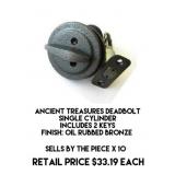 Ancient Treasures Deadbolt x 10