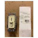Single Pole Slide Dimmer Switch, Almond x8