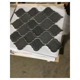 12"x 12" Dark Grey Mosaic Tile x 90 pcs