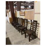 Ladder back chair x 6