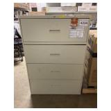 36"x52" 4-Drawer Lateral Filing Cabinet (Damage)
