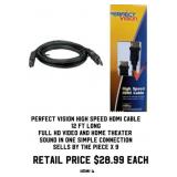 Perfect Vision High Speed HDMI Cable x 9