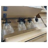 Vanity 4 Light W/Bubble Glass type Globes