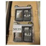 21 Pc.  Tool Bit Set.  x2